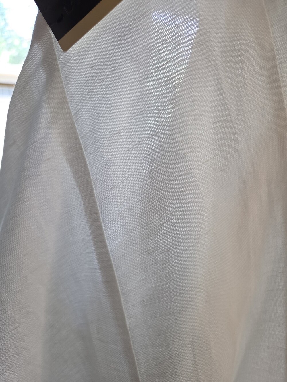 NWT Lane Bryant White Midi Skirt Linen Blend Size 22/24 Lace Hem Cottagecore - Picture 12 of 12